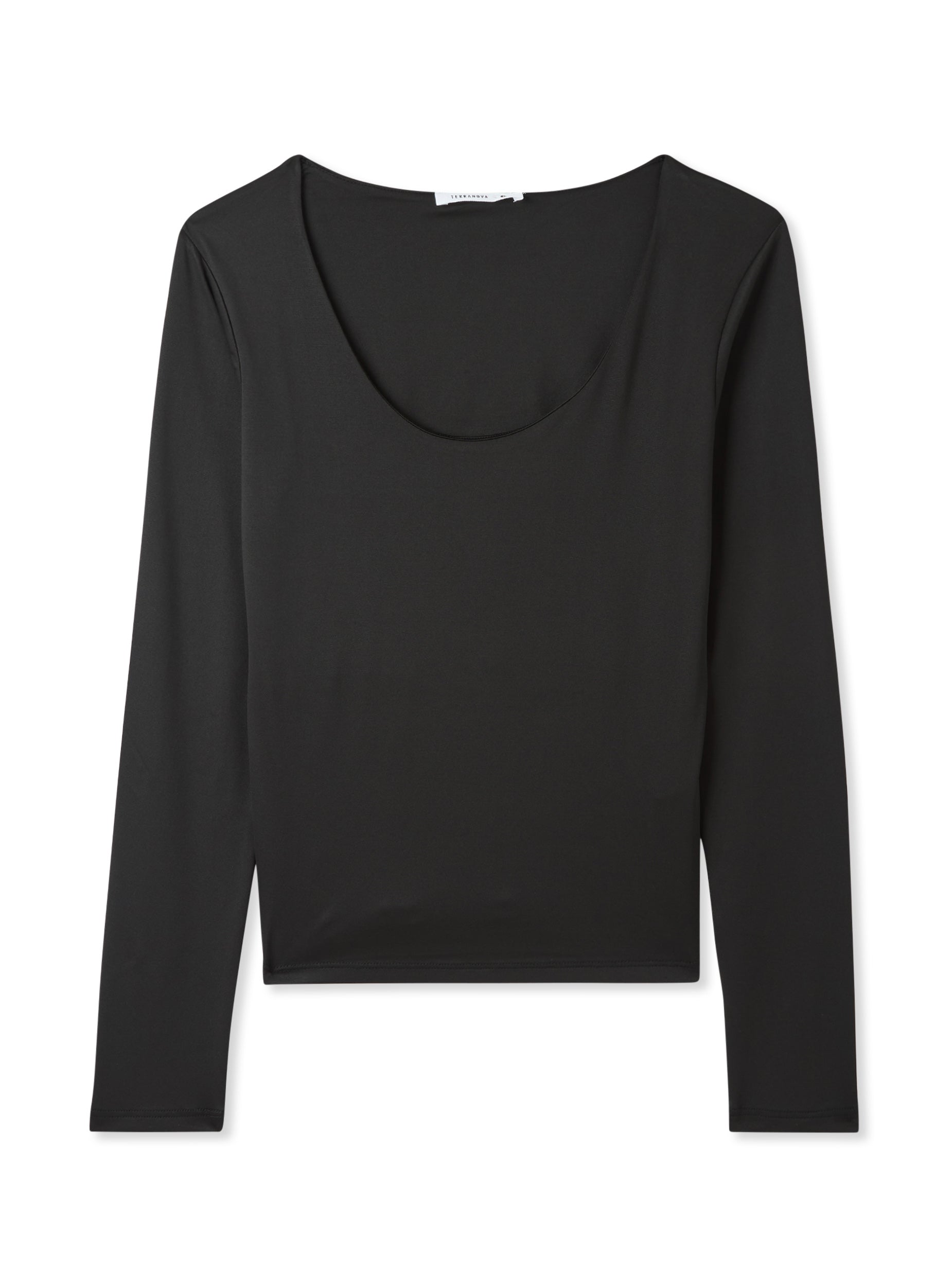 Terranova Girls Black Long Sleeve T Shirt Woman's Long-sleeved T