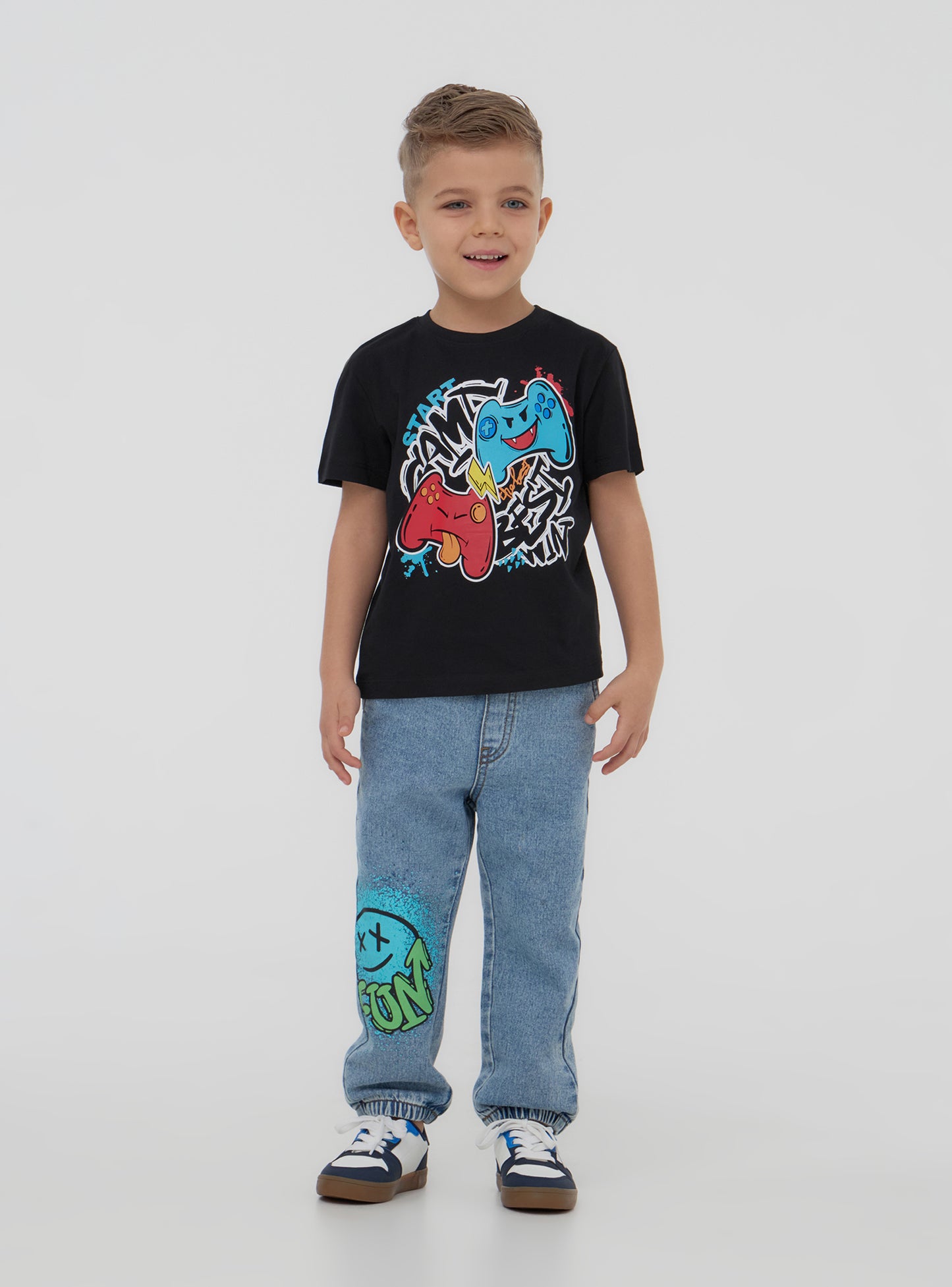 Kids Boys Short-sleeved T-shirt