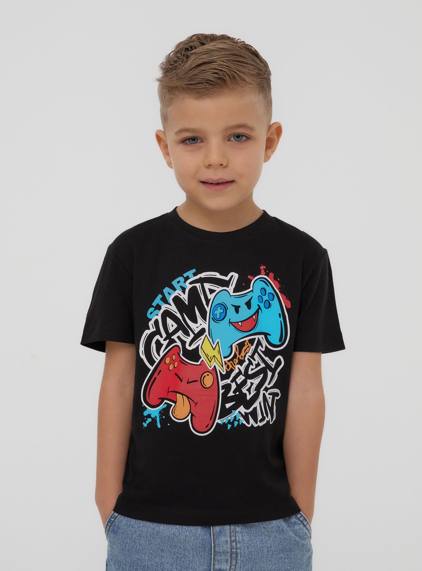 Kids Boys Short-sleeved T-shirt