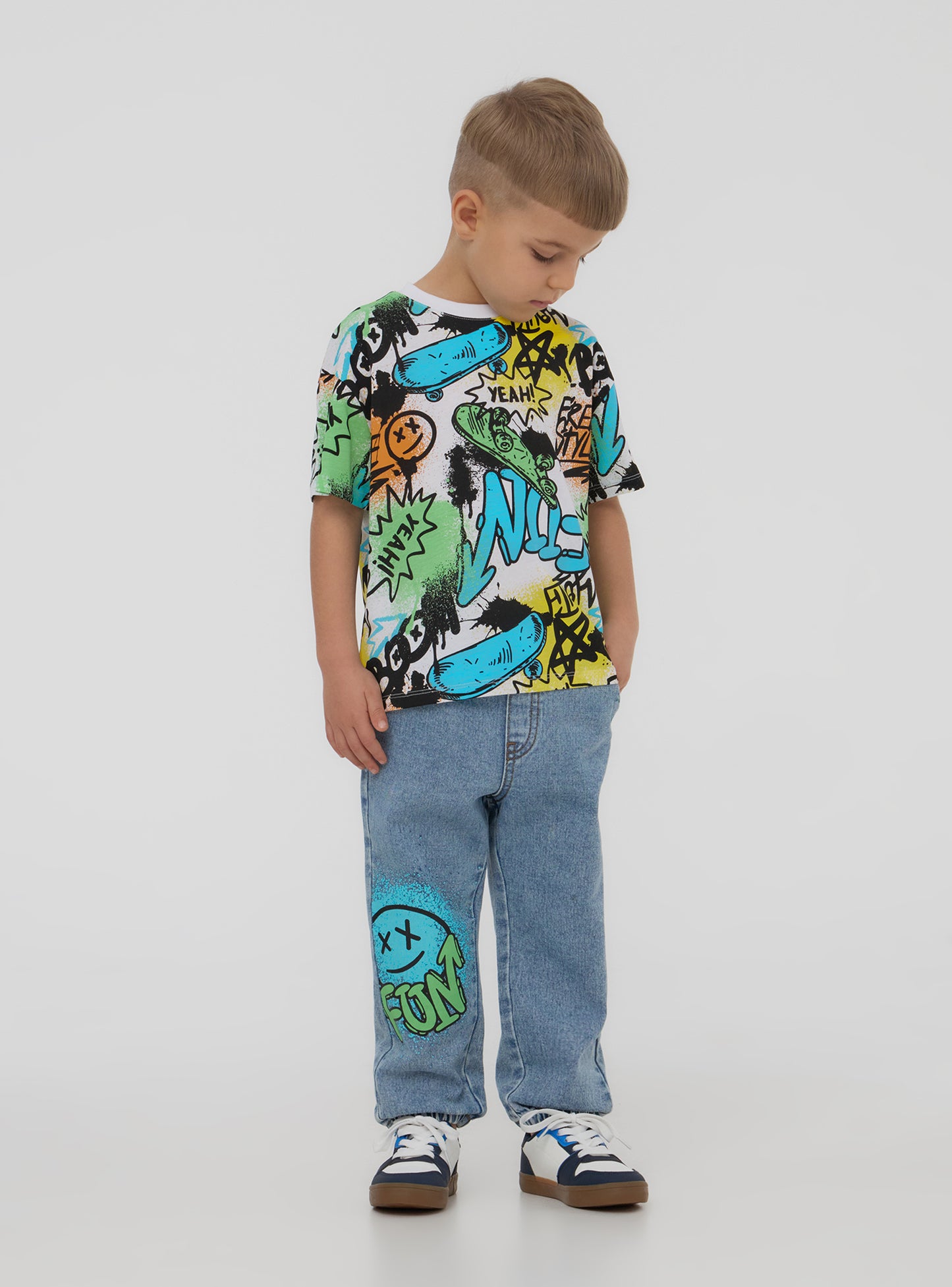 Kids Boys Short-sleeved T-shirt