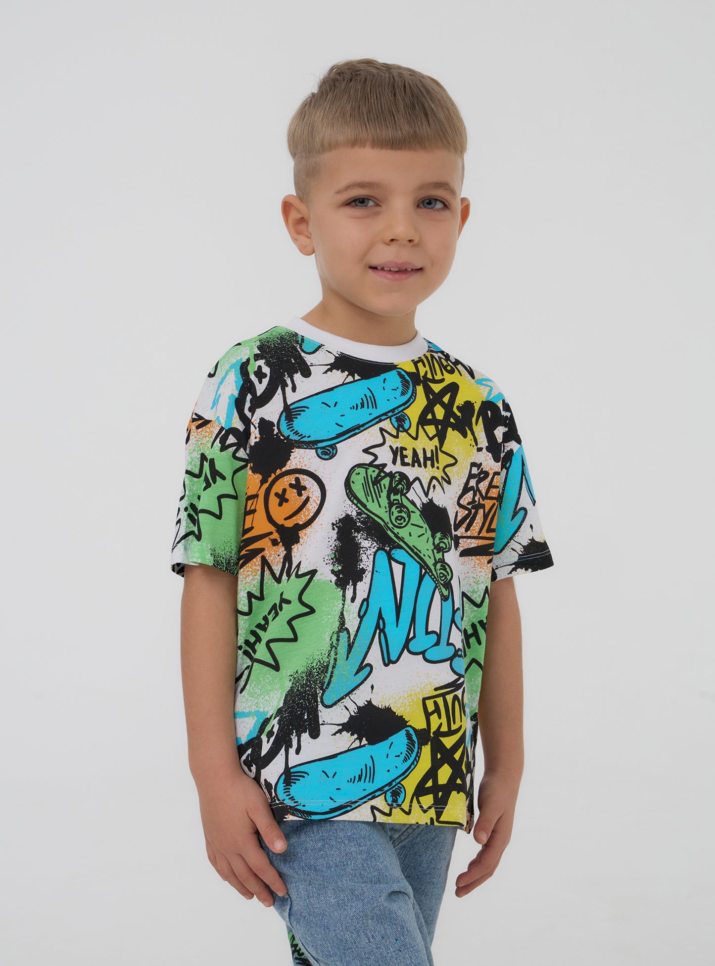 Kids Boys Short-sleeved T-shirt