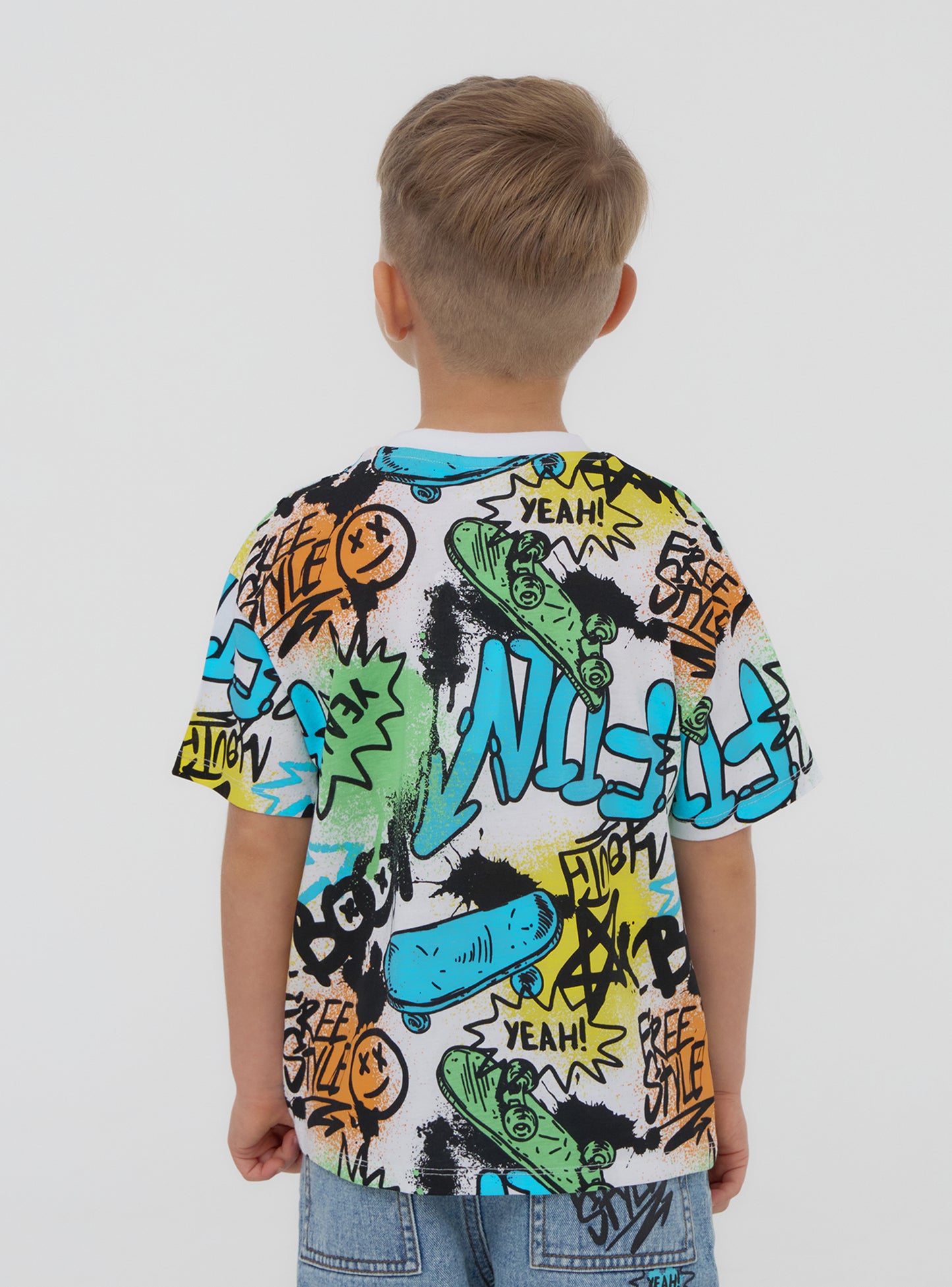 Kids Boys Short-sleeved T-shirt