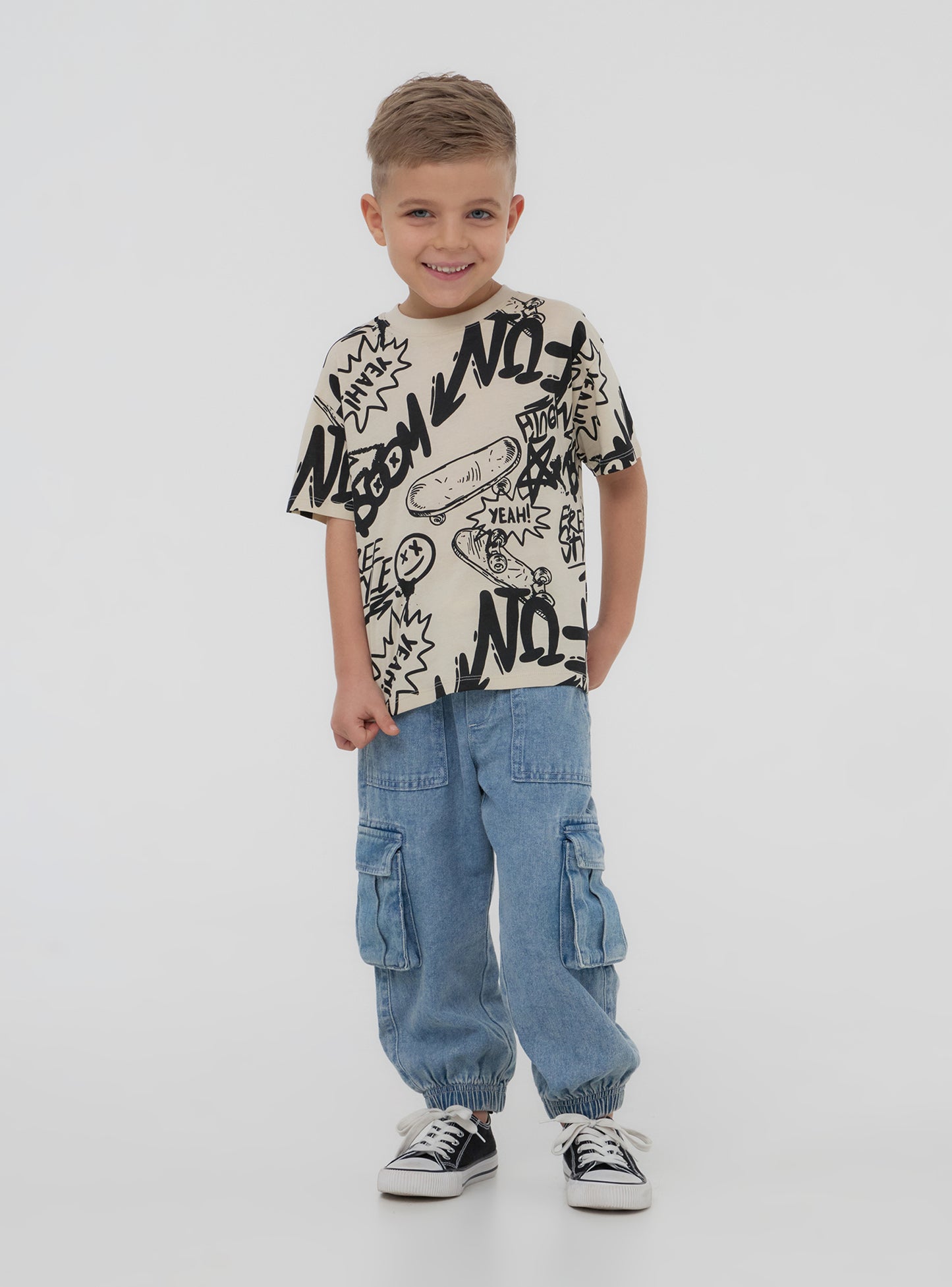 Kids Boys Short-sleeved T-shirt