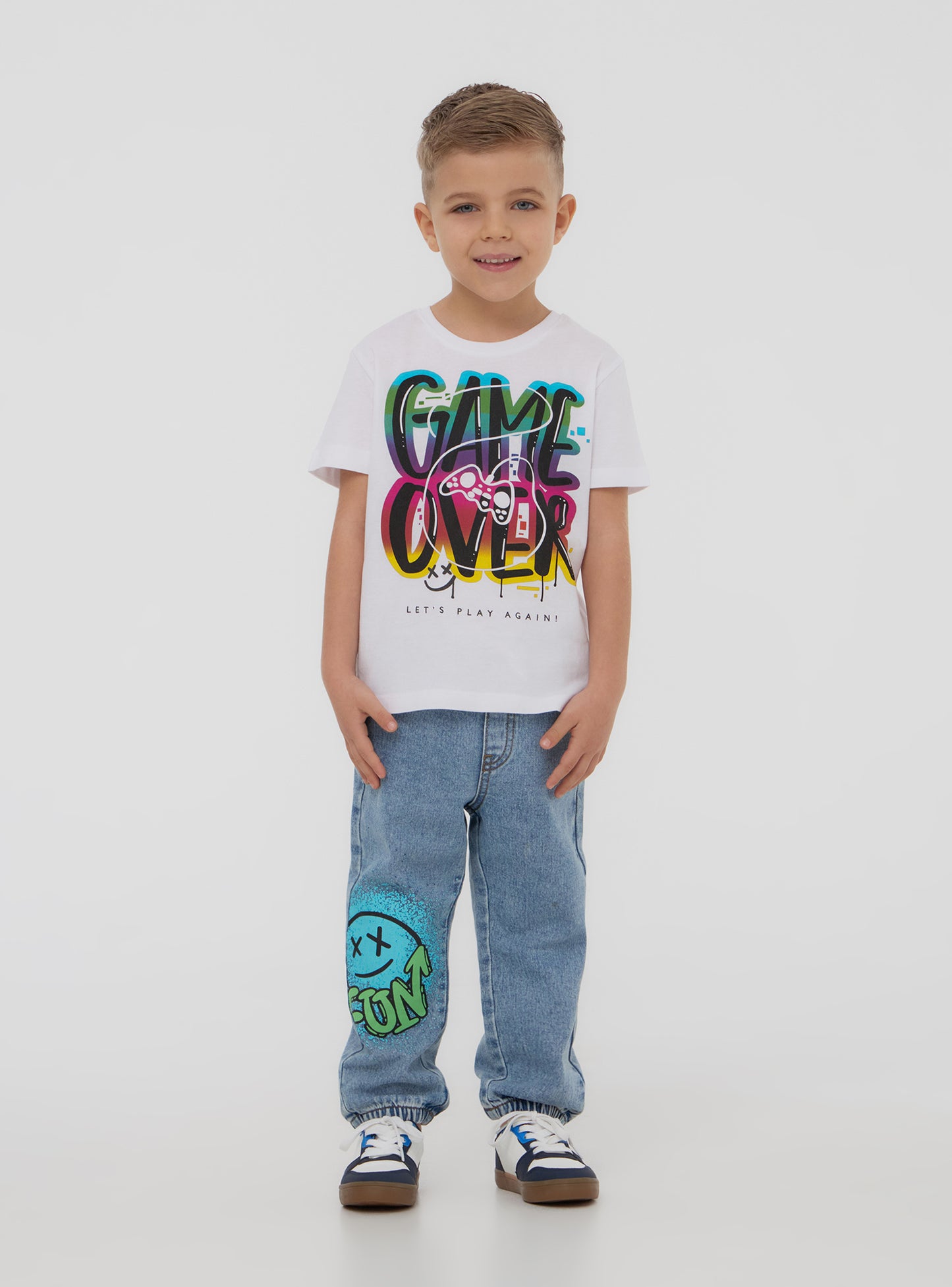 Kids Boys Short-sleeved T-shirt