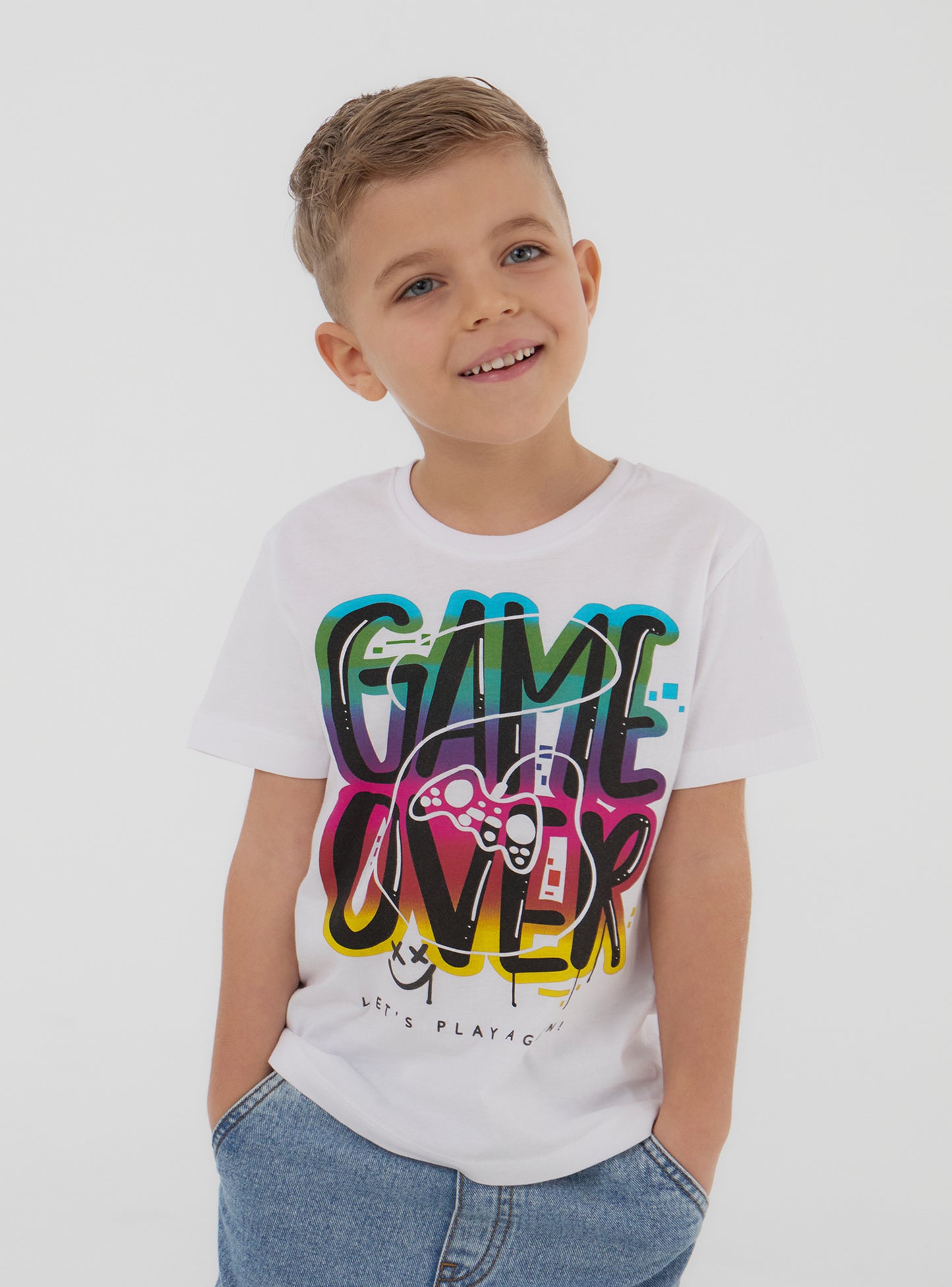 Kids Boys Short-sleeved T-shirt