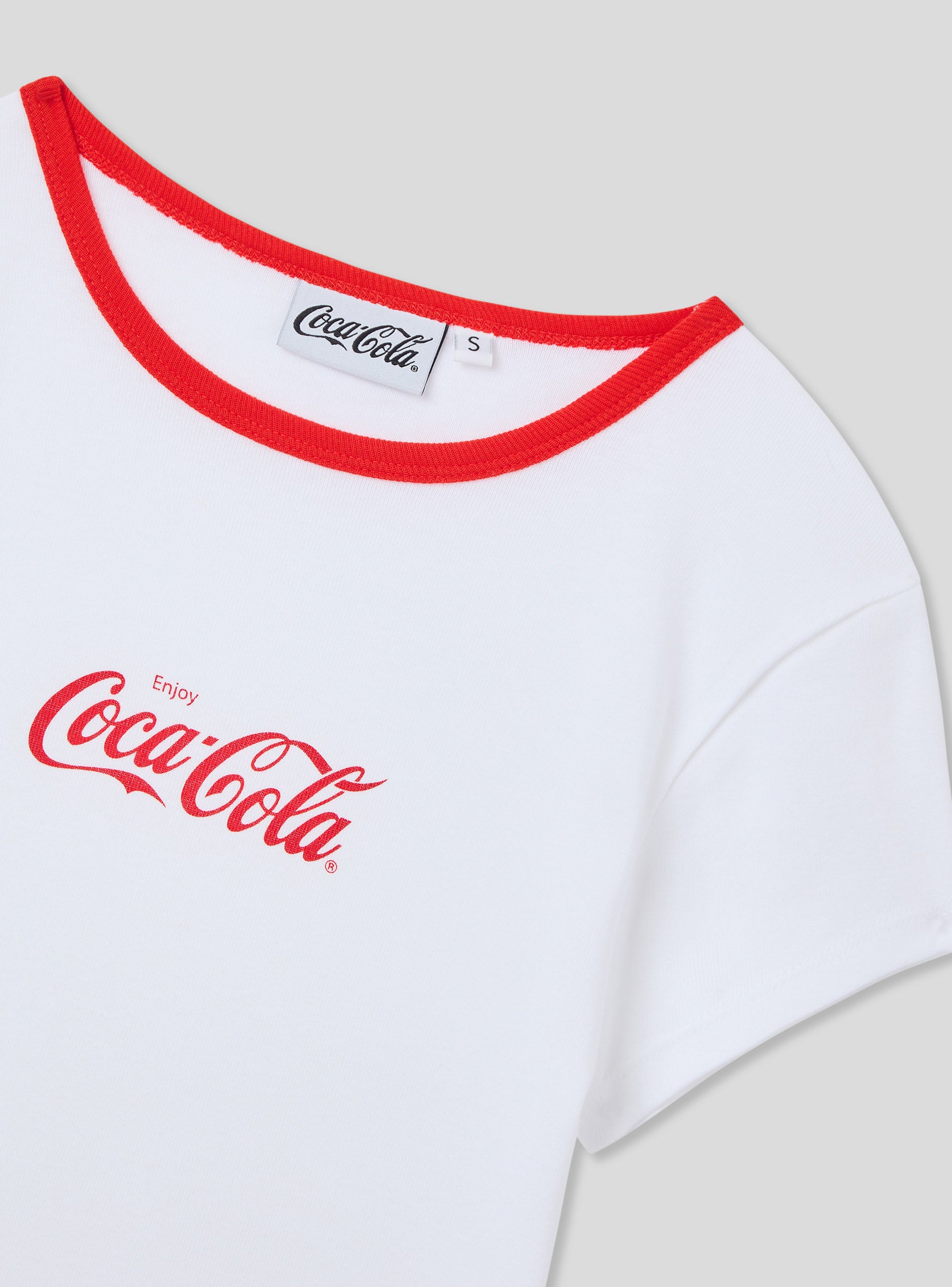 Cropped Shirt Coca Cola T Shirt Women's Woman Short-sleeved T