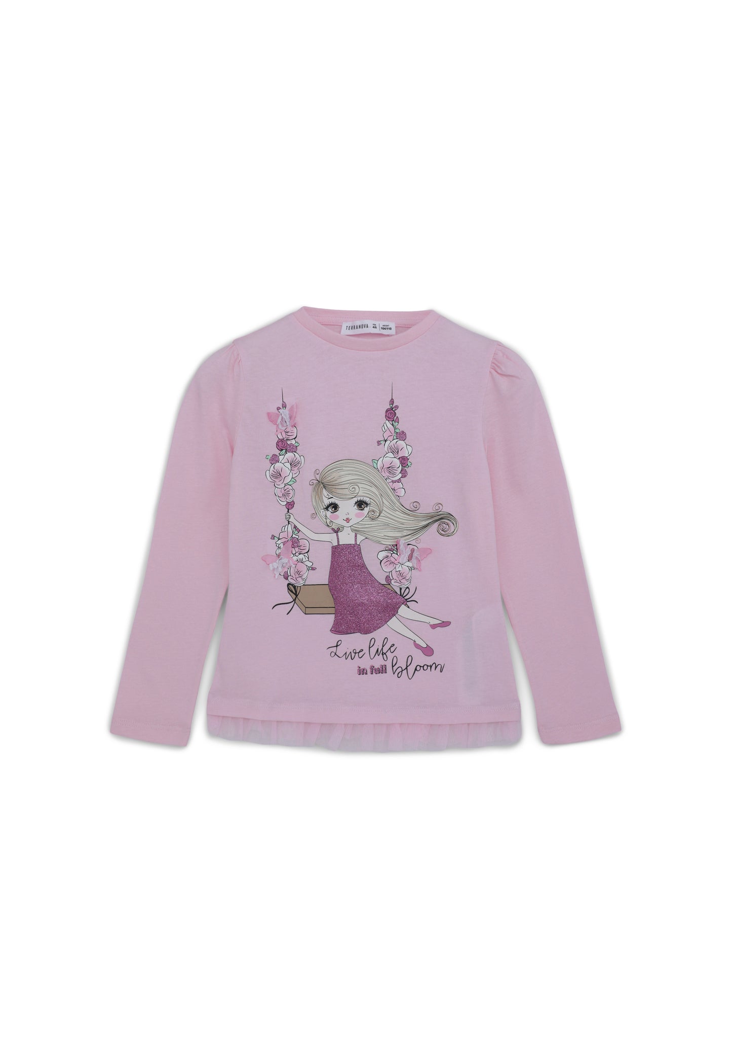 Kids Girls Long-sleeved T-shirt