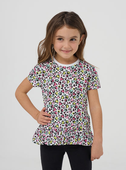 Kids Girls Short-sleeved T-shirt