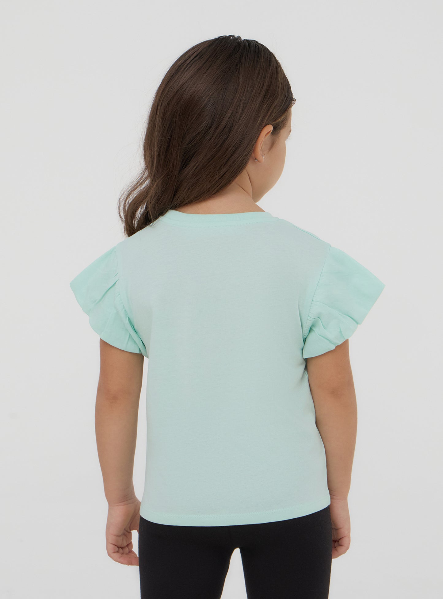 Kids Girls Short-sleeved T-shirt