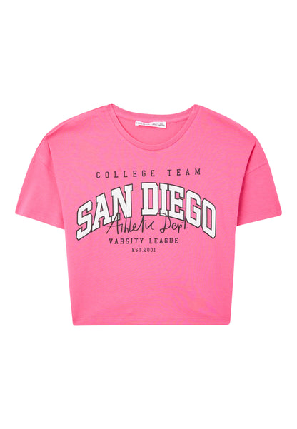 Kids Girls Short-sleeved T-shirt