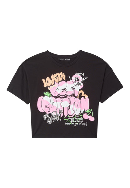 Kids Girls Short-sleeved T-shirt