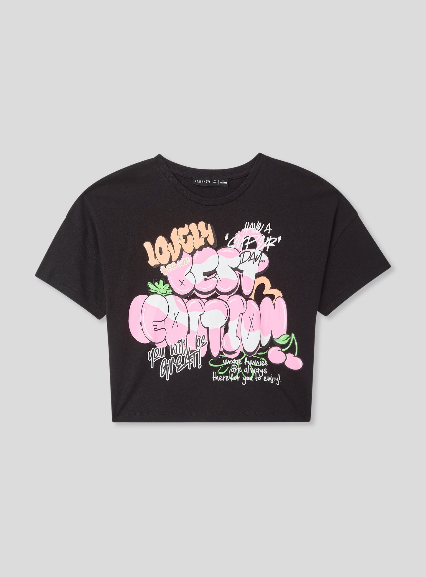 Kids Girls Short-sleeved T-shirt