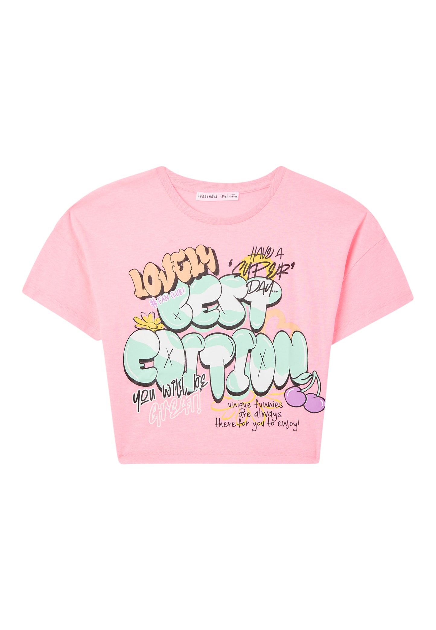 Kids Girls Short-sleeved T-shirt