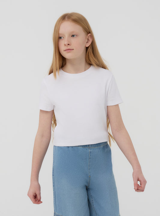 Kids Girls Short-sleeved T-shirt