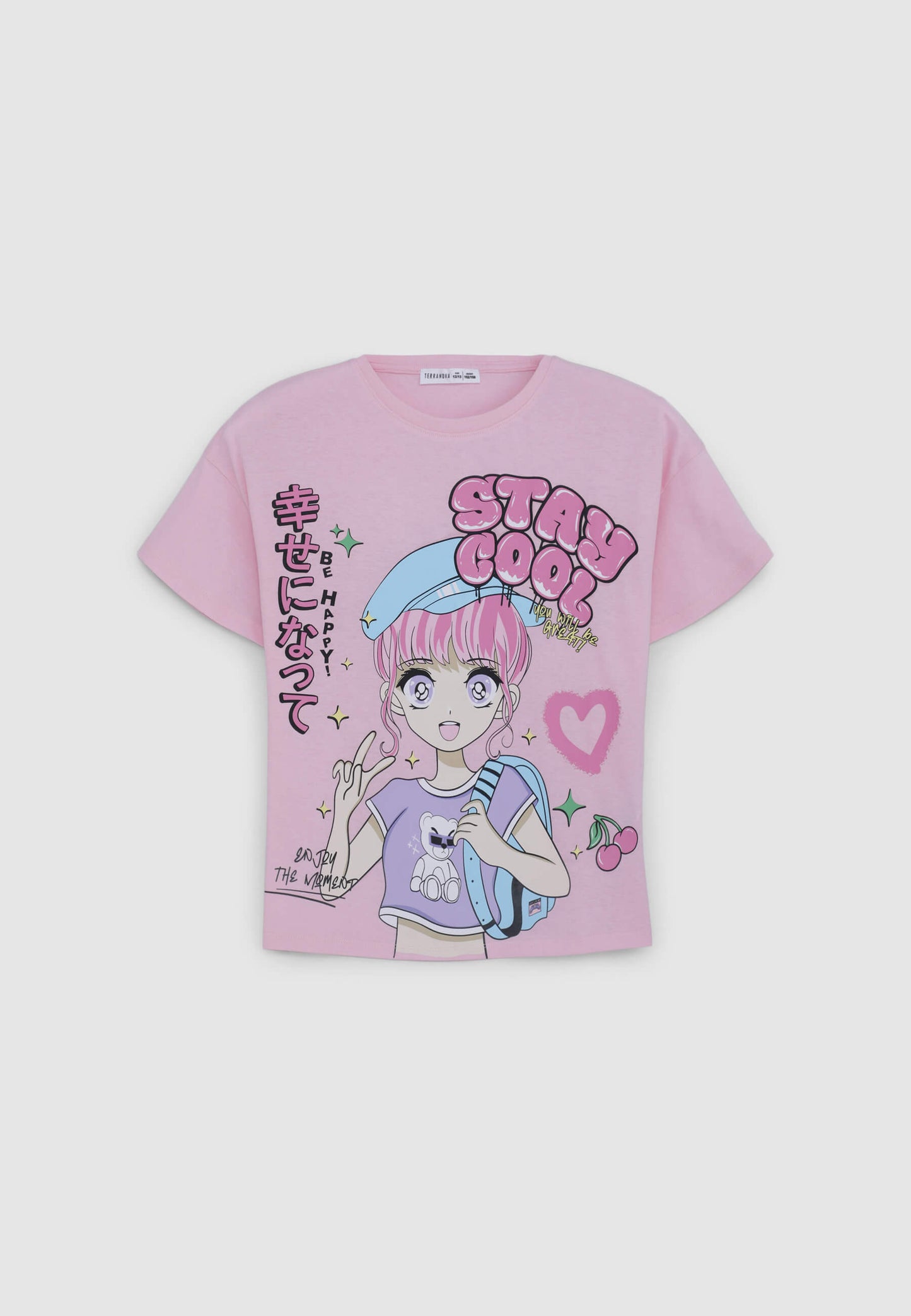Kids Girls Short-sleeved T-shirt