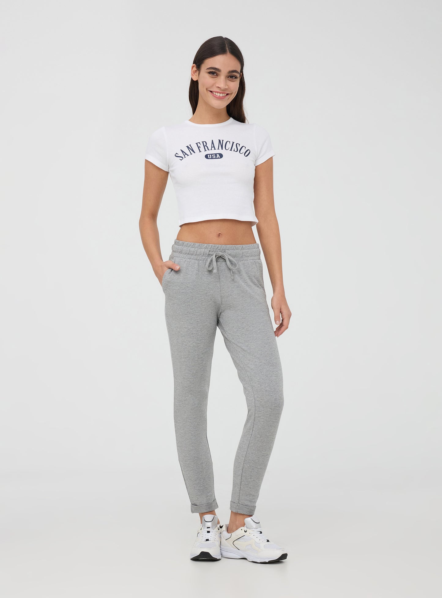 Woman Full-length gym pants