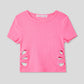 Kids Girls Short-sleeved T-shirt