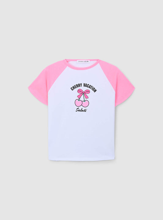 Kids Girls Short-sleeved T-shirt