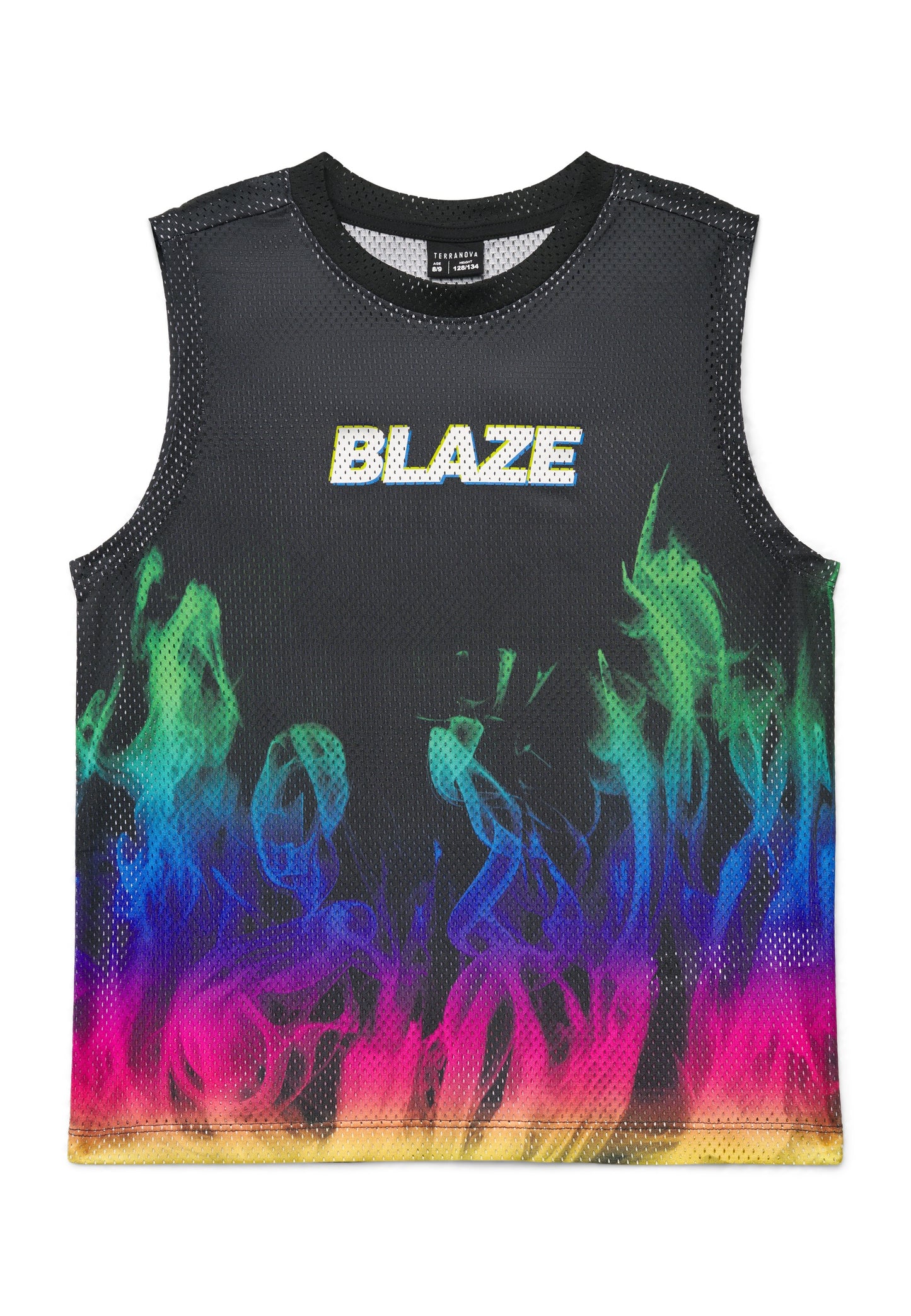 Sporty Flame print Tank Top for Boys