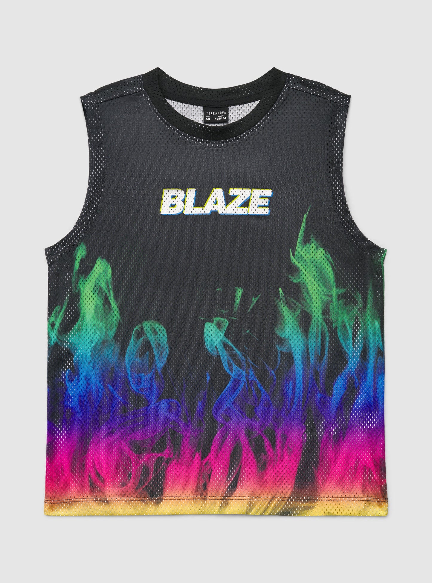 Sporty Flame print Tank Top for Boys