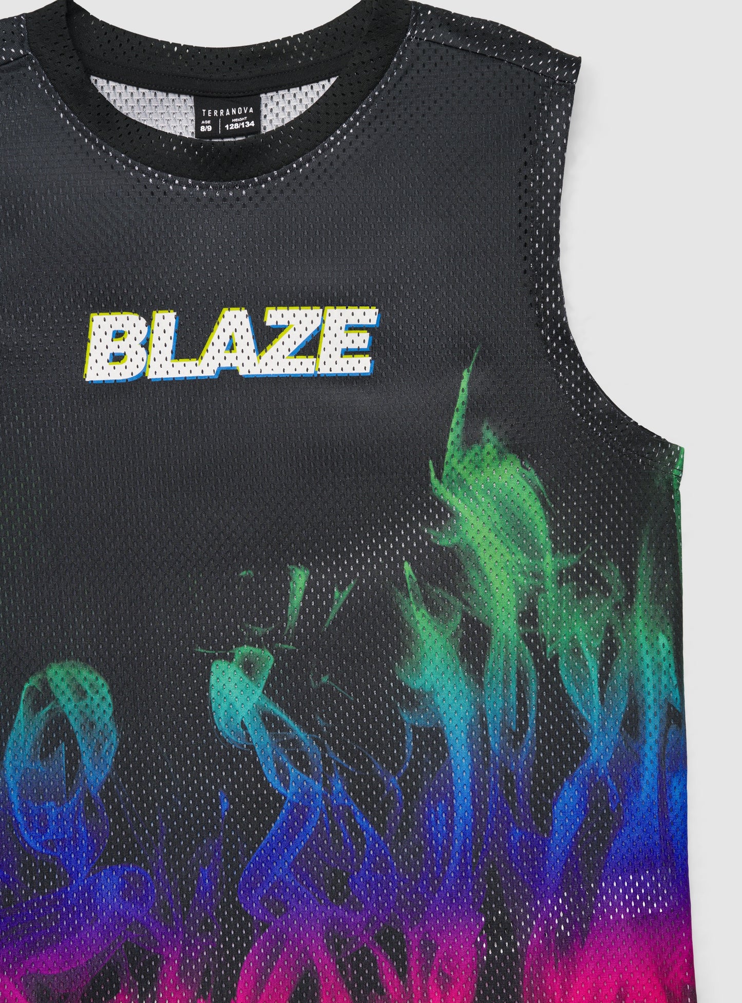 Sporty Flame print Tank Top for Boys
