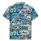 All Over Graffiti Print Polo Shirt for Boys
