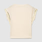 Women's Striped Tee with Sequin Fringe Sleeves