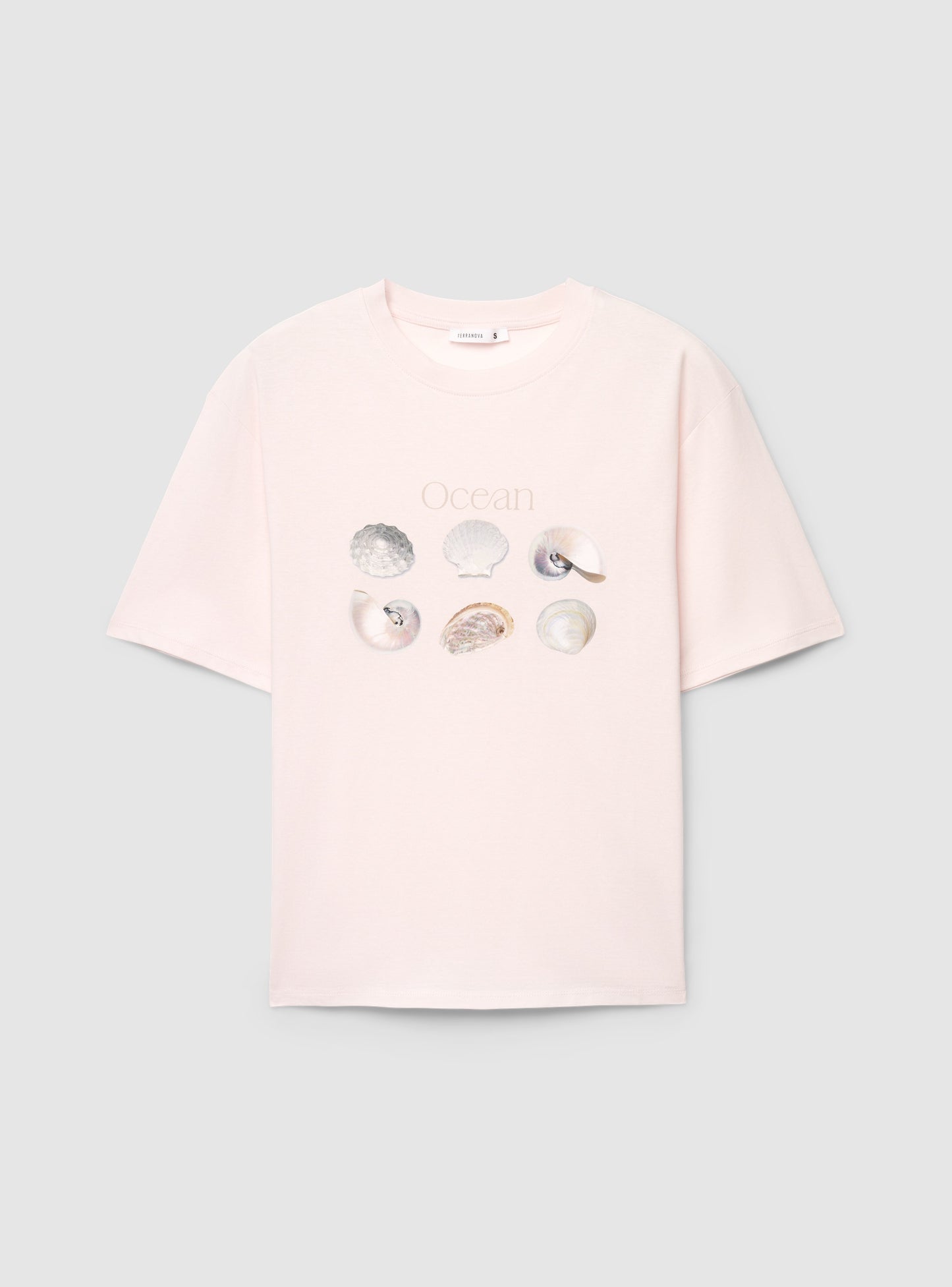 Women's Ocean Print Oversized Tee