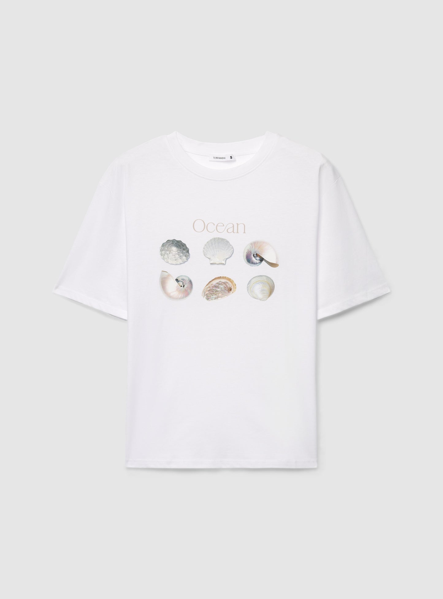 Women's Ocean Print Oversized Tee