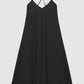 Women's V-Neck Crisscross Back Maxi Dress