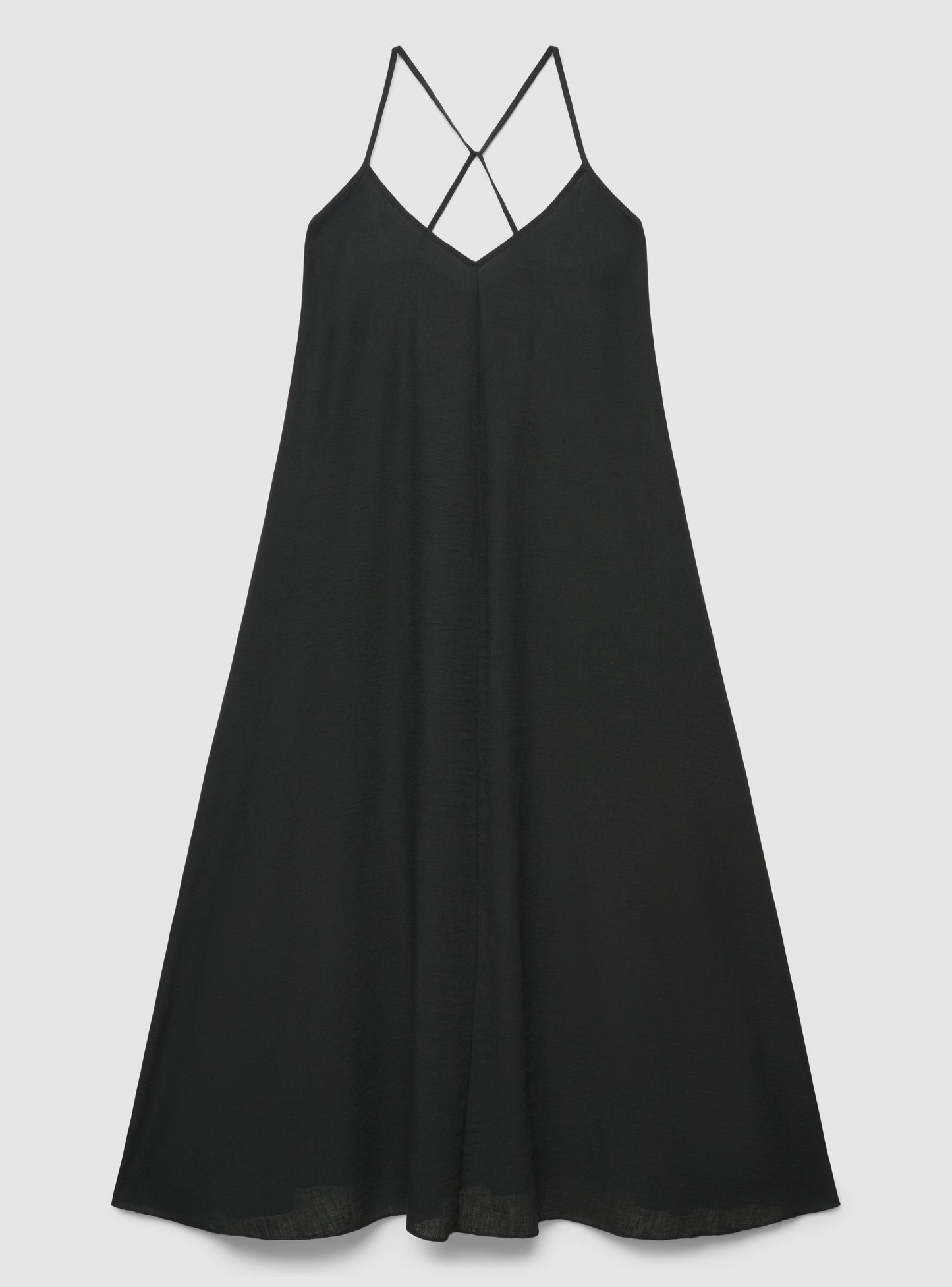 Women's V-Neck Crisscross Back Maxi Dress