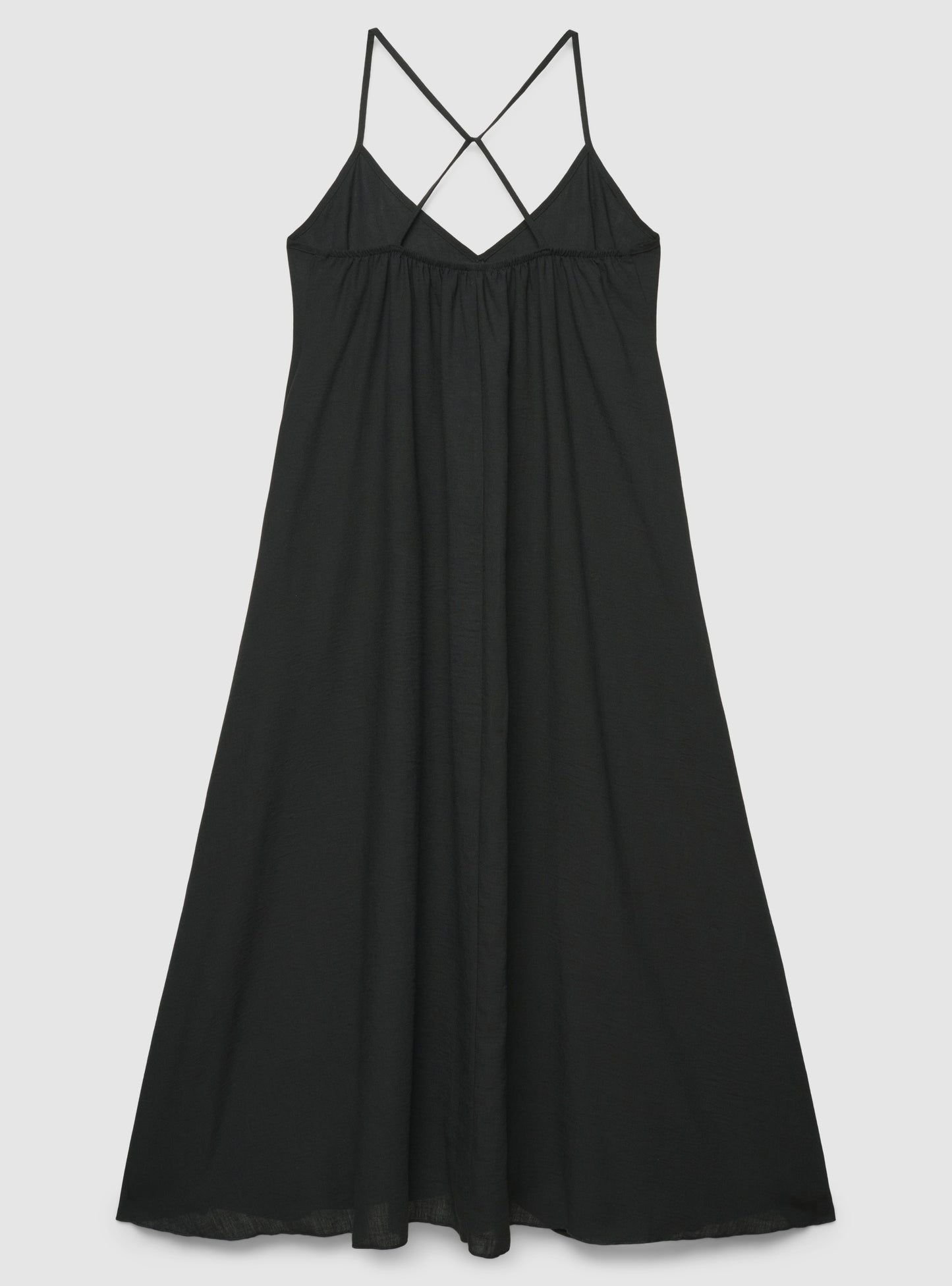 Women's V-Neck Crisscross Back Maxi Dress