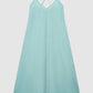 Women's V-Neck Crisscross Back Maxi Dress