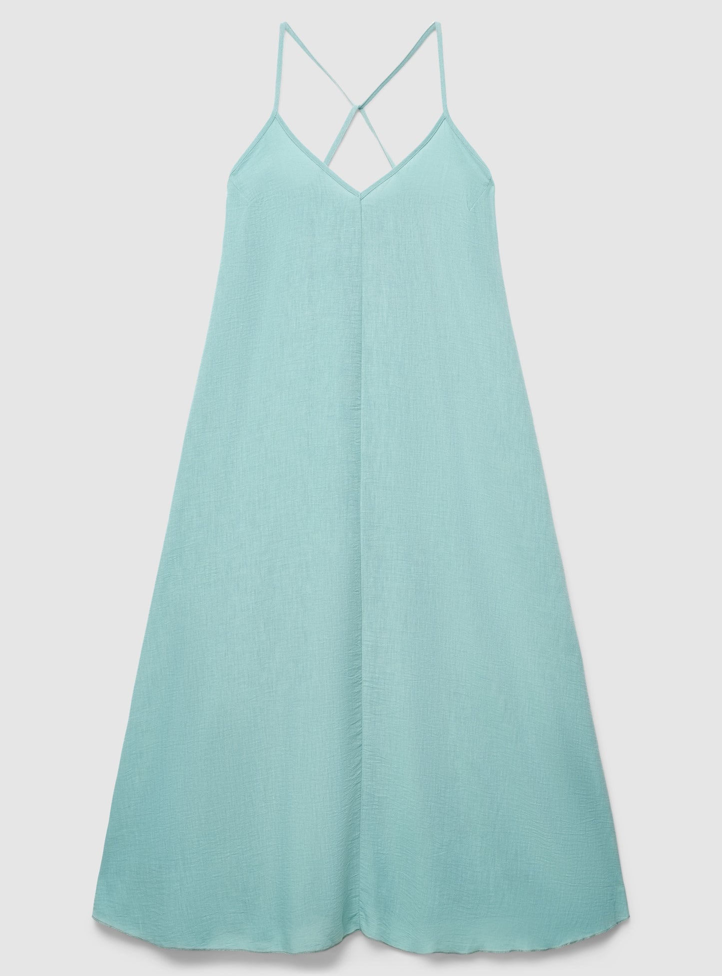 Women's V-Neck Crisscross Back Maxi Dress
