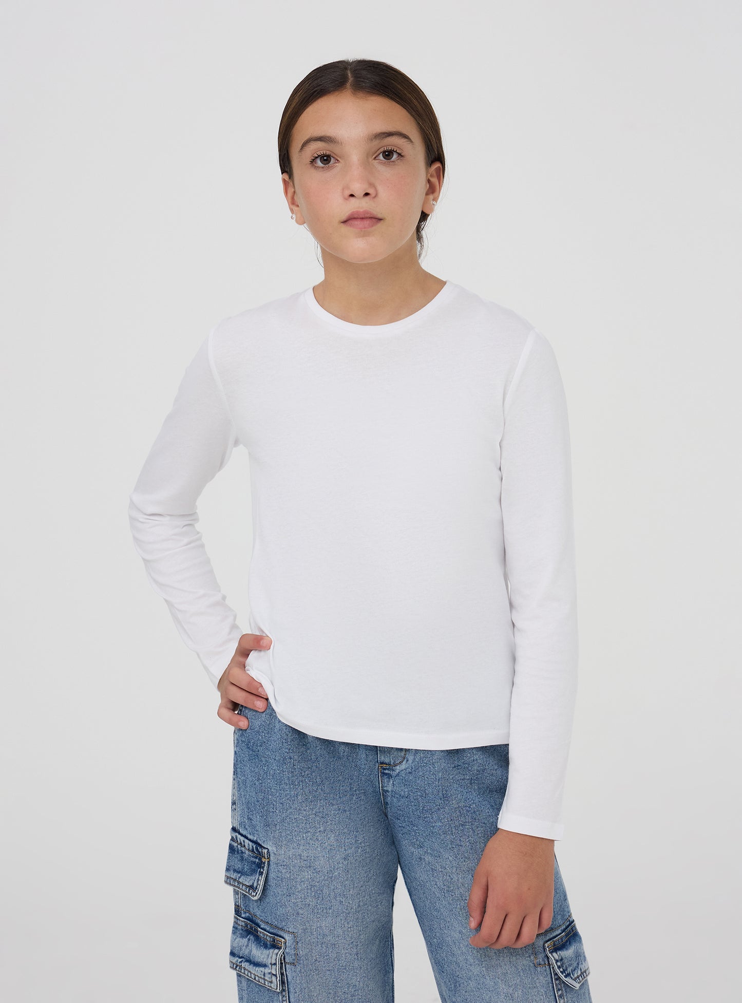 Kids Girls Long-sleeved T-shirt