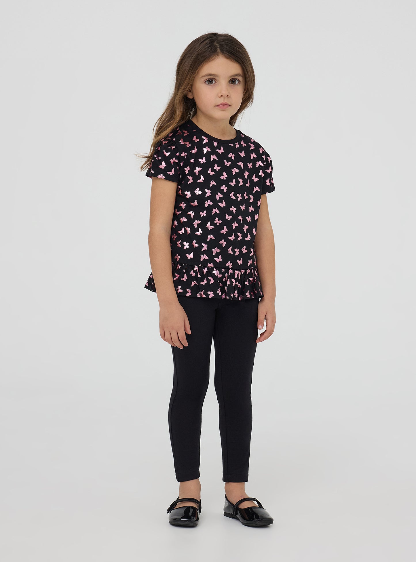 Kids Girls Short-sleeved T-shirt