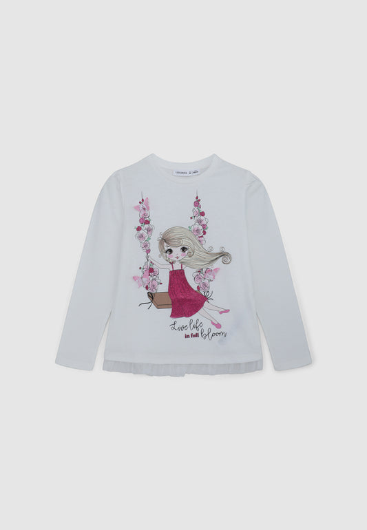 Kids Girls Long-sleeved T-shirt