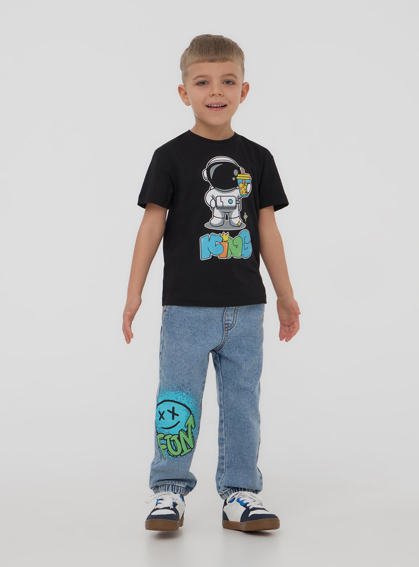 Kids Boys Short-sleeved T-shirt