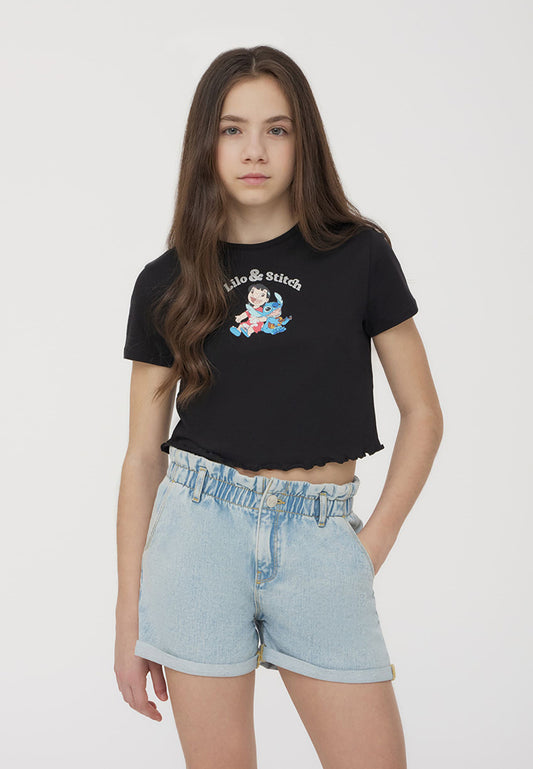 Kids Girls Short-sleeved T-shirt